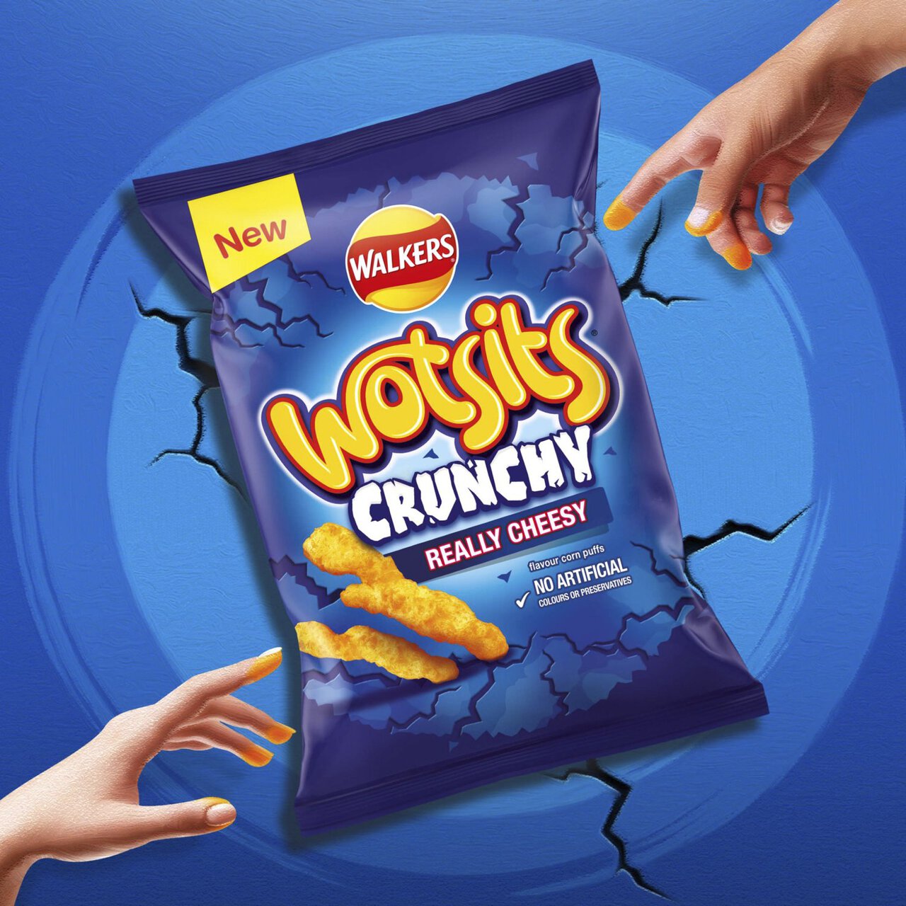 Walkers Wotsits Crunchy Really Cheesy Snacks 140g