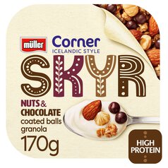Muller Corner Icelandic Style Skyr Nuts and Chocolate Coated Granola 170g