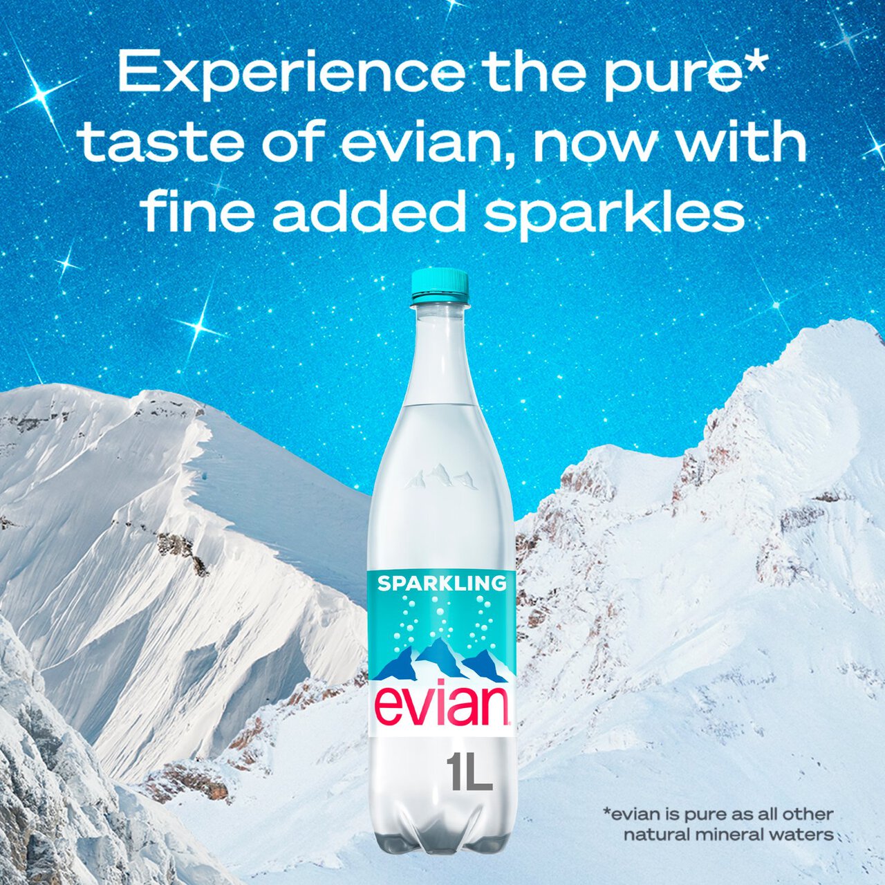 Driving product trial for Evian sparkling water
