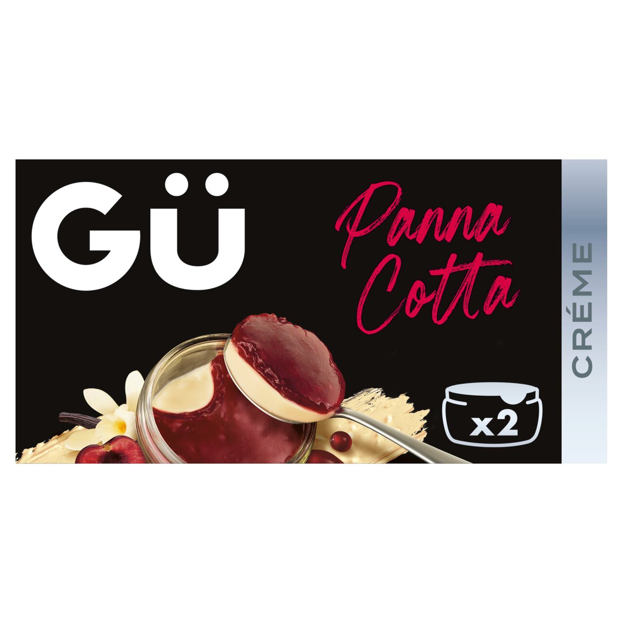 Gu Cherry Panna Cotta Creme Dessert 2 x 90g