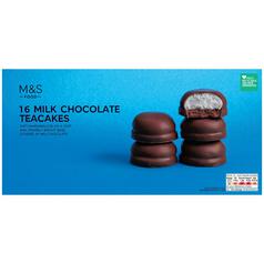 M&S 16 Milk Chocolate Teacakes 297g