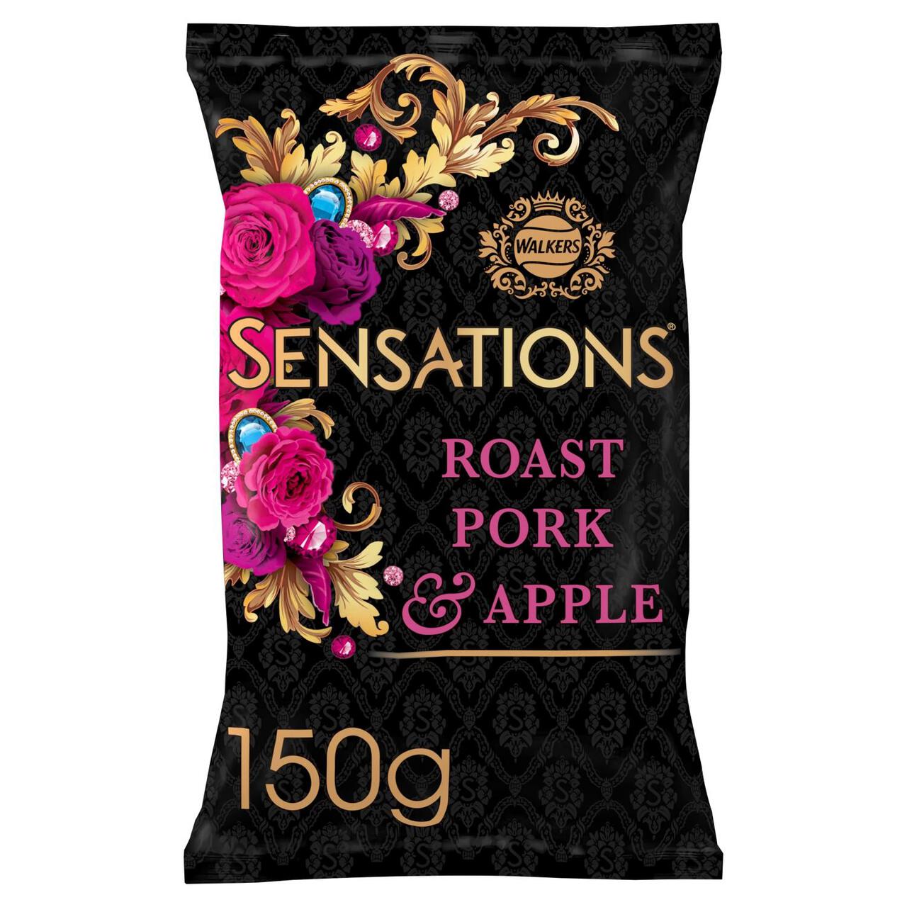 Sensations Jubilee Limited Edition Roast Pork & Apple Sharing Crisps 150g