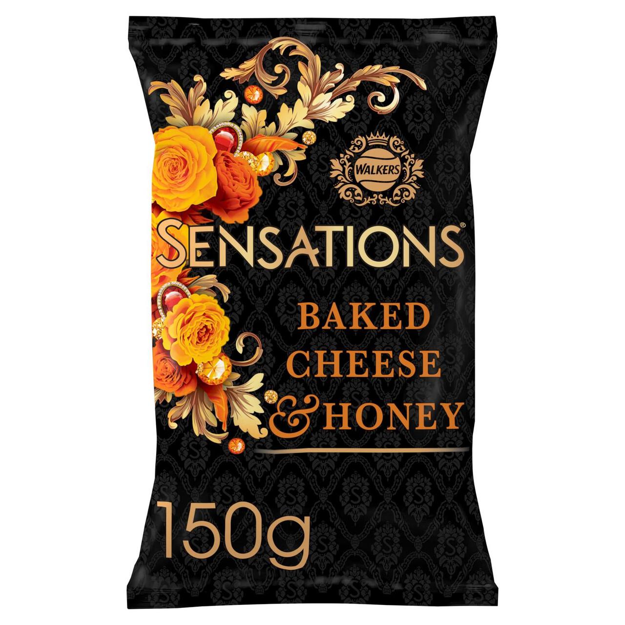 Sensations Jubilee Limited Edition Baked Cheese & Honey Sharing Crisps 150g