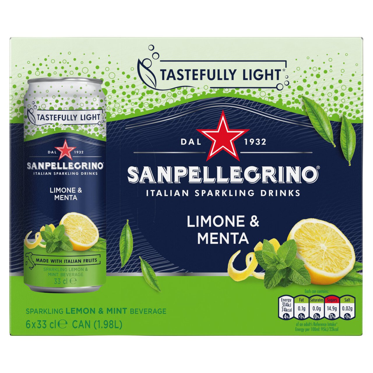 San Pellegrino Lemon & Mint 6 x 330ml