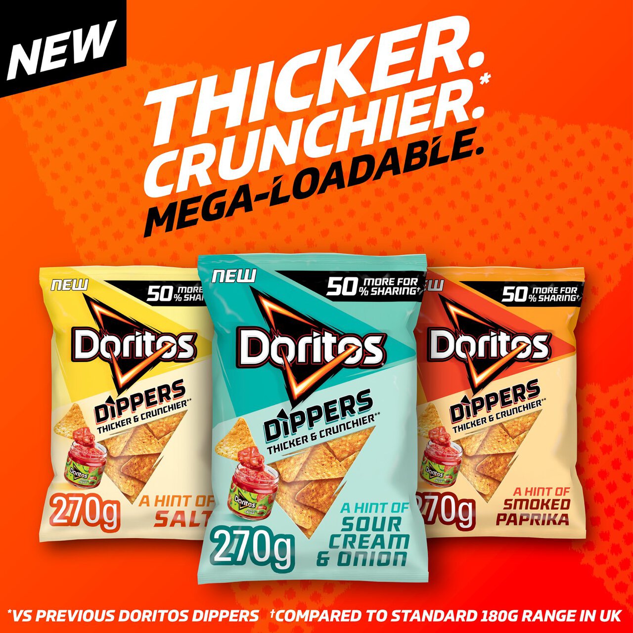 Doritos Dippers Hint of Sour Cream & Onion Sharing Tortilla Chips 270g