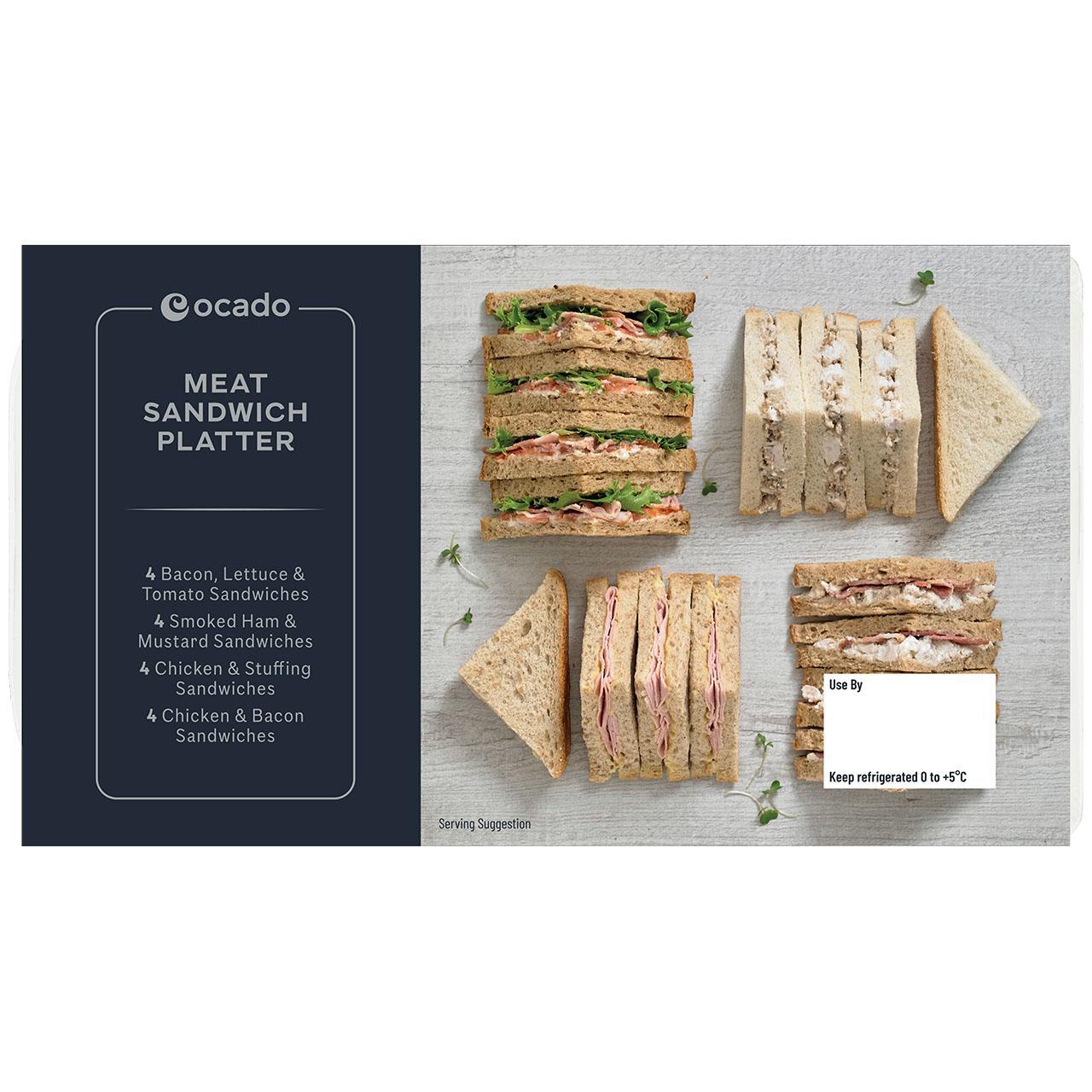 Ocado Meat Sandwich Platter 16 per pack