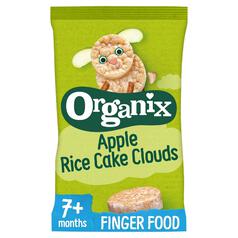 Organix Apple Rice Cake Clouds Baby Snack 7 months+ 40g