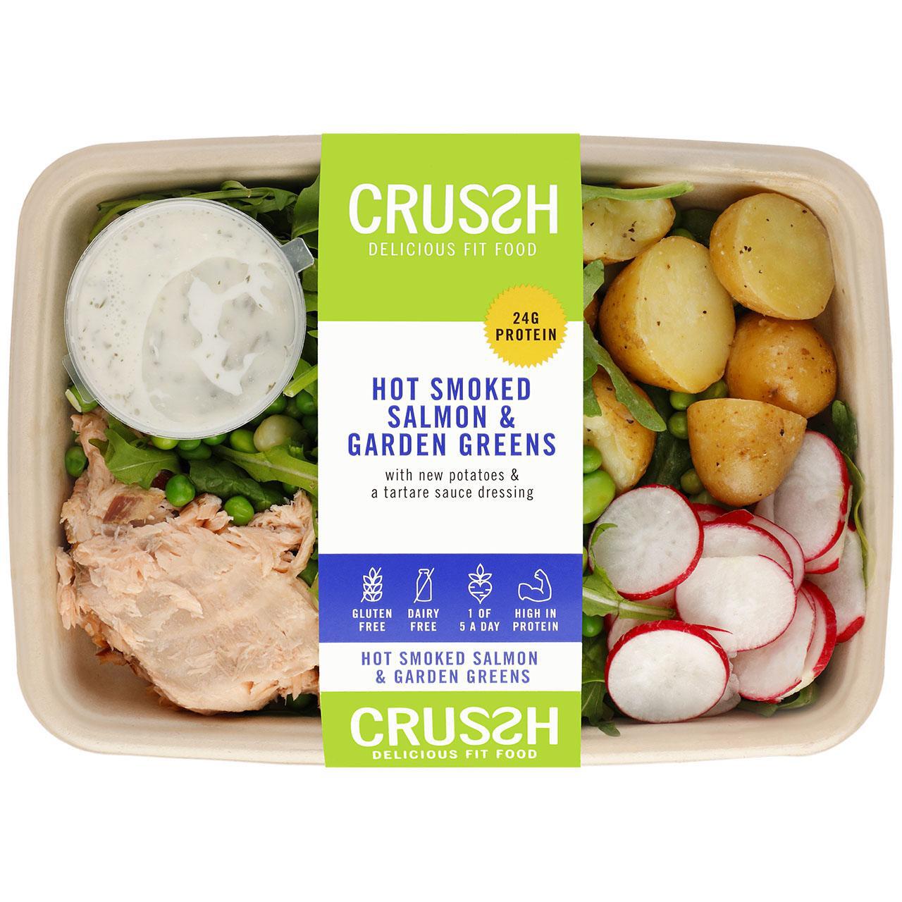 Crussh Hot Smoked Salmon & Garden Greens Salad Box