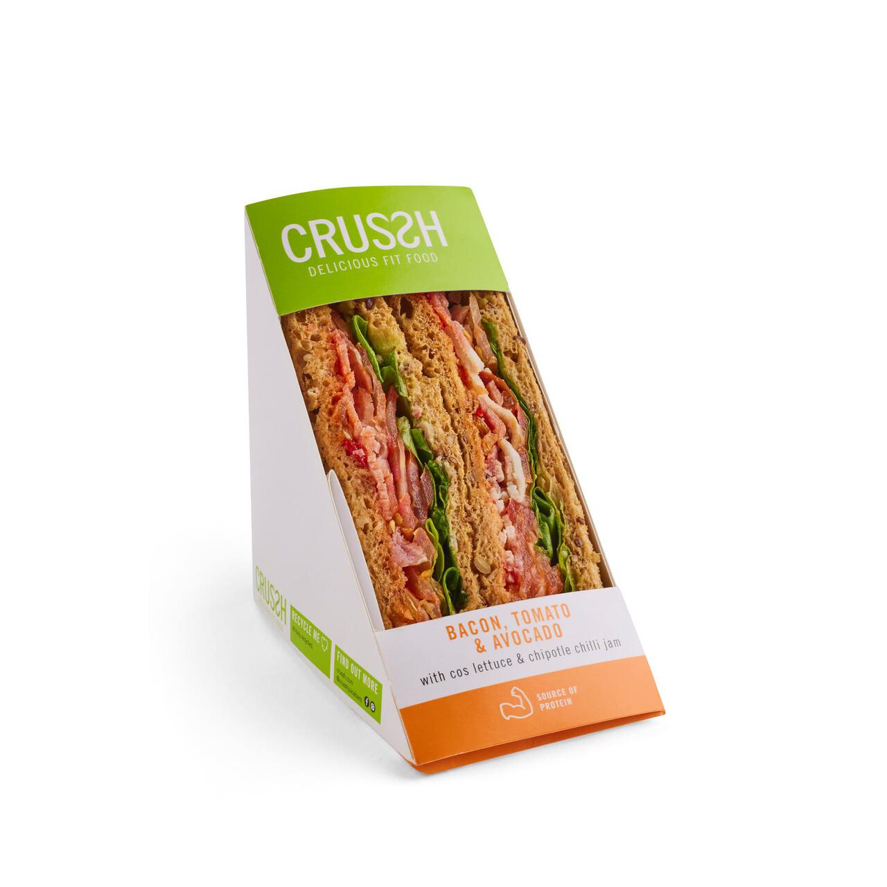 Crussh Bacon, Tomato & Avocado Sandwich