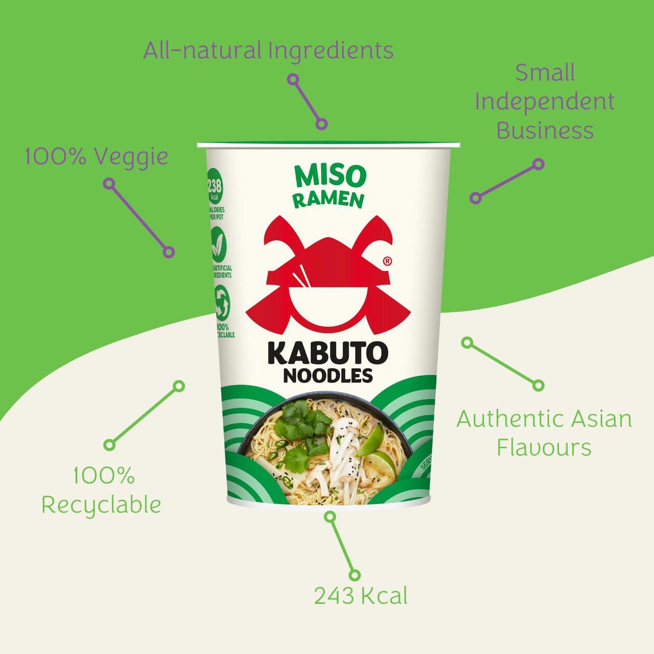 Kabuto Noodles Miso Ramen 65g