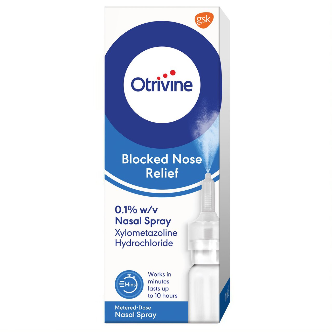 Otrivine Blocked Nose Relief Nasal Spray 10ml
