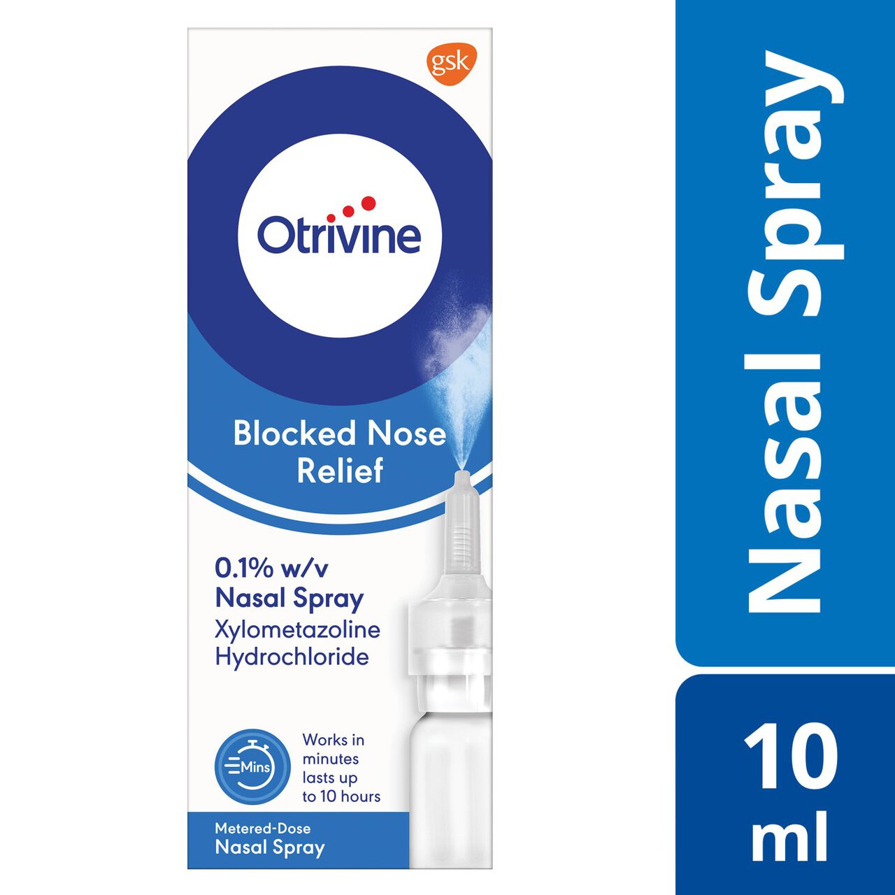 Otrivine Blocked Nose Relief Nasal Spray 10ml
