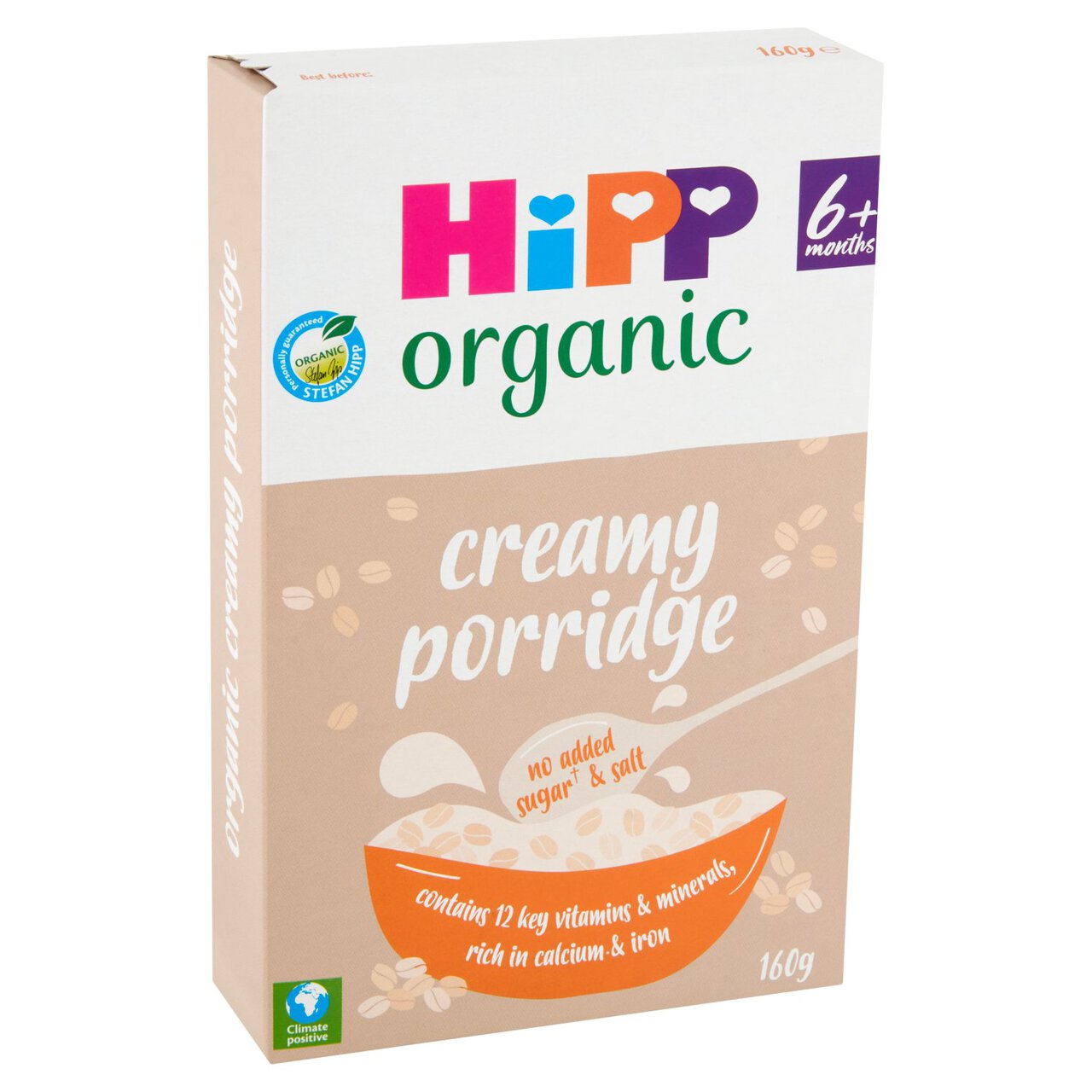 HiPP Organic Creamy Porridge Baby Cereal 6+ Months 160g