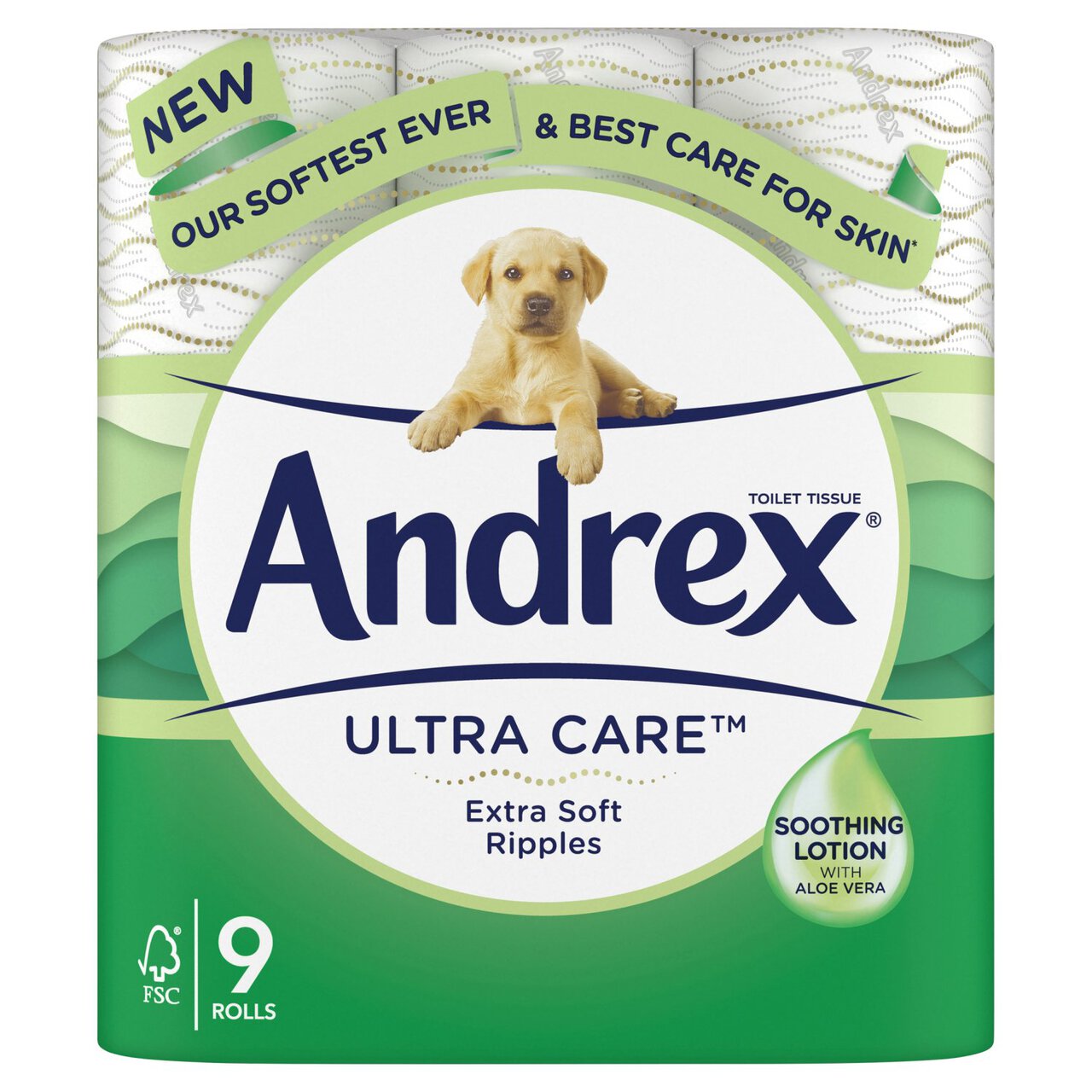 Andrex Ultra Care Toilet Roll 9 per pack