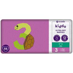 Ocado Kiddo Ultra-Dry Nappies Size 3 (4-9kg) 56 per pack