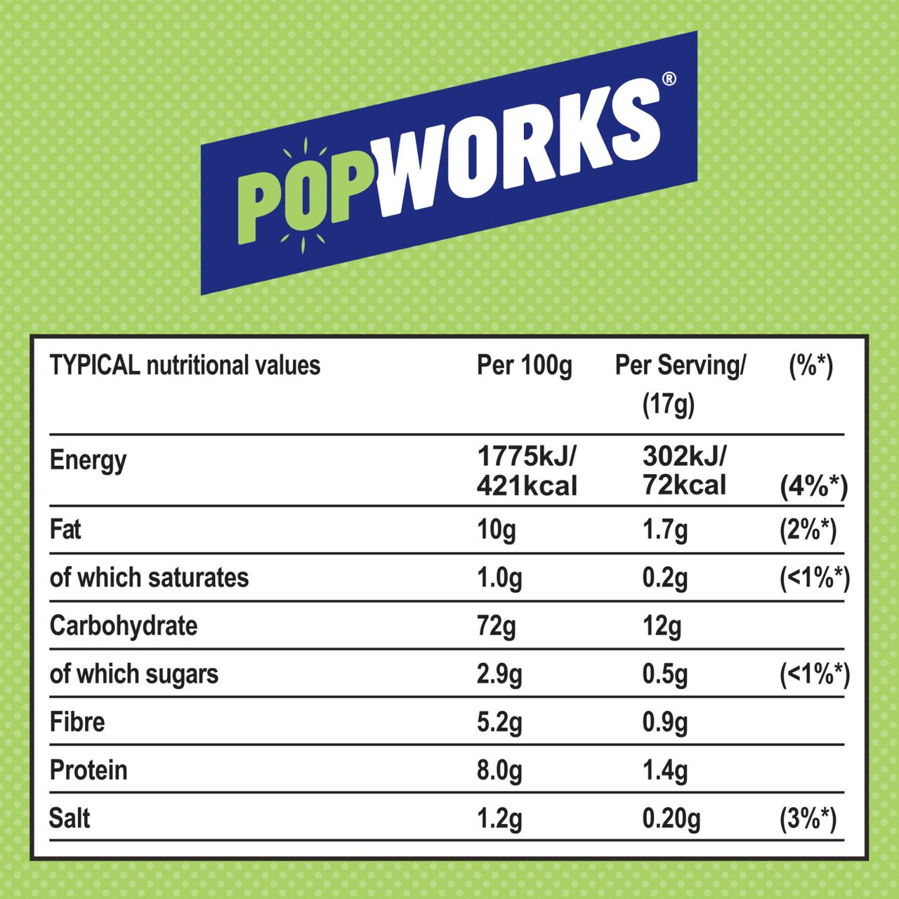 PopWorks Sour Cream & Onion Sharing Popped Crisps 85g