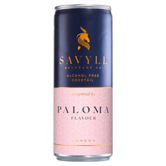 Savyll Alcohol Free Cocktail Grapefruit Paloma Tequila Flavour 250ml