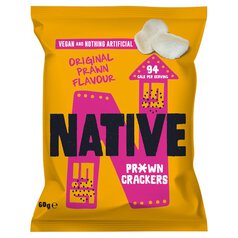Native Vegan Prawn Crackers - Original Flavour Sharing Bag 60g