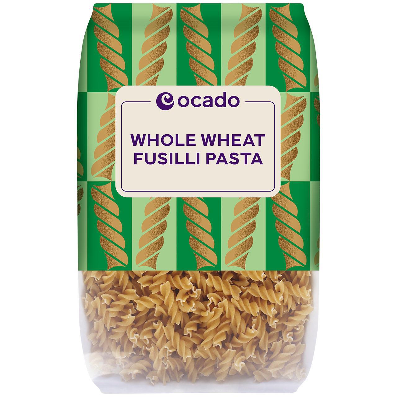 Ocado Whole Wheat Fusilli Pasta 500g