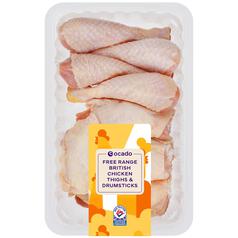 Ocado Free Range British Chicken Thighs & Drumsticks 1kg