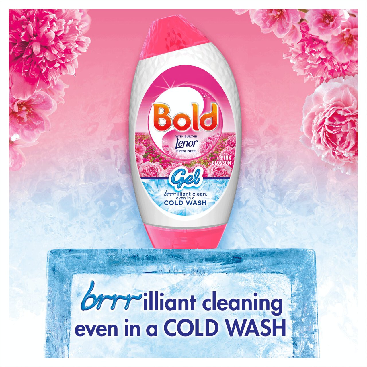 Bold 2in1 Washing Liquid Gel Pink Blossom 35 Washes 1225ml