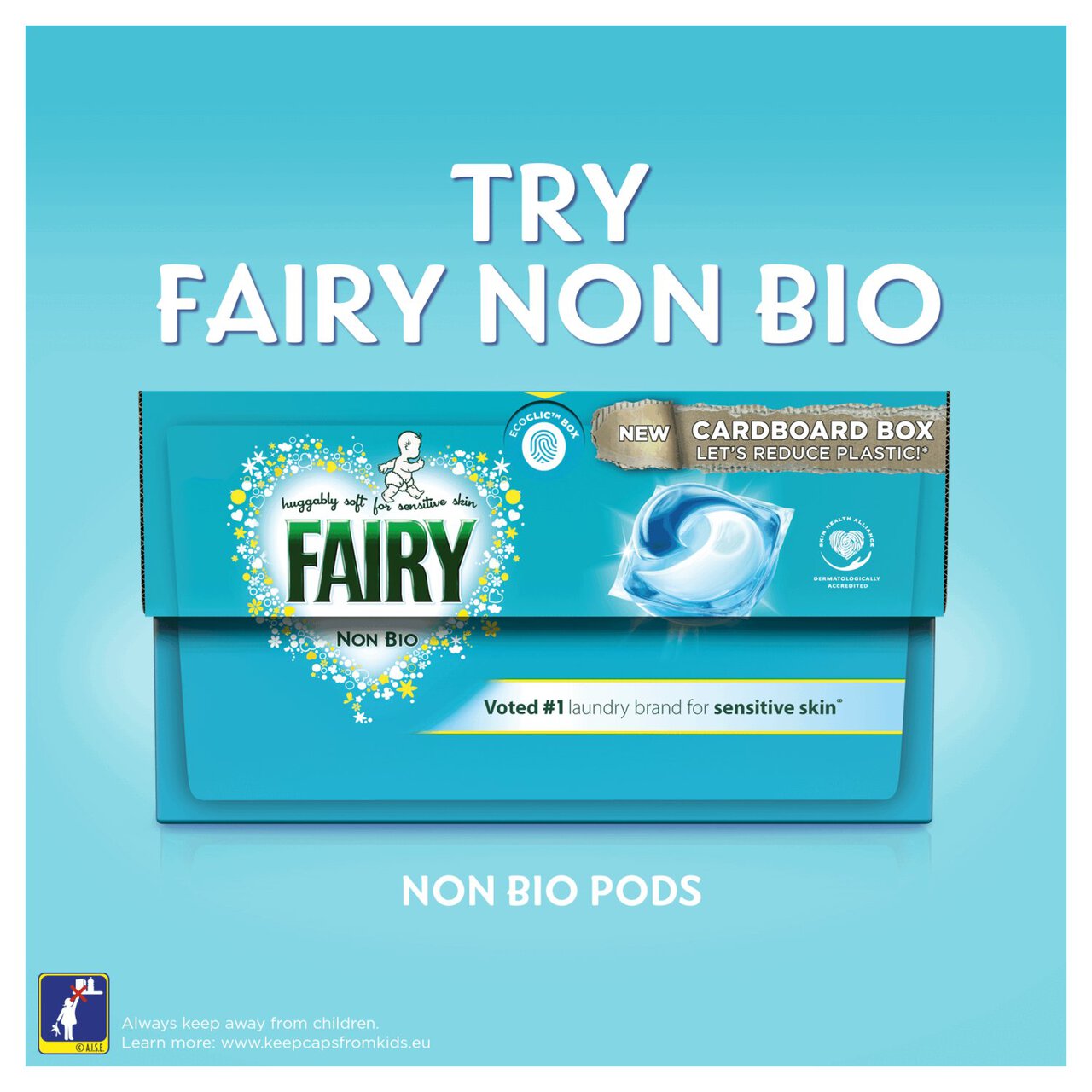 Fairy Non Bio Pods Washing Capsules For Sensitive Skin 33 Washes 33 per pack