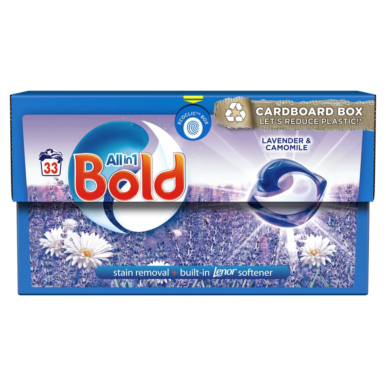 Bold 3in1 Pods Washing Capsules Lavender & Camomile 33 Washes 33 per pack