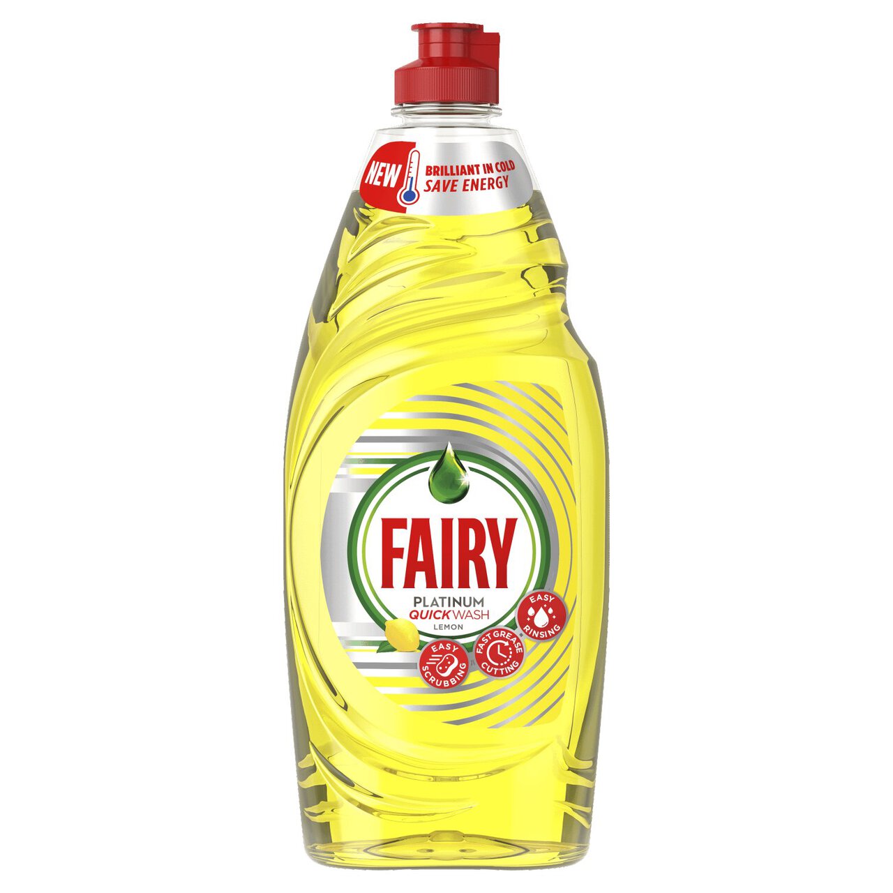 Fairy Platinum Quickwash Lemon Washing Up Liquid 650ml