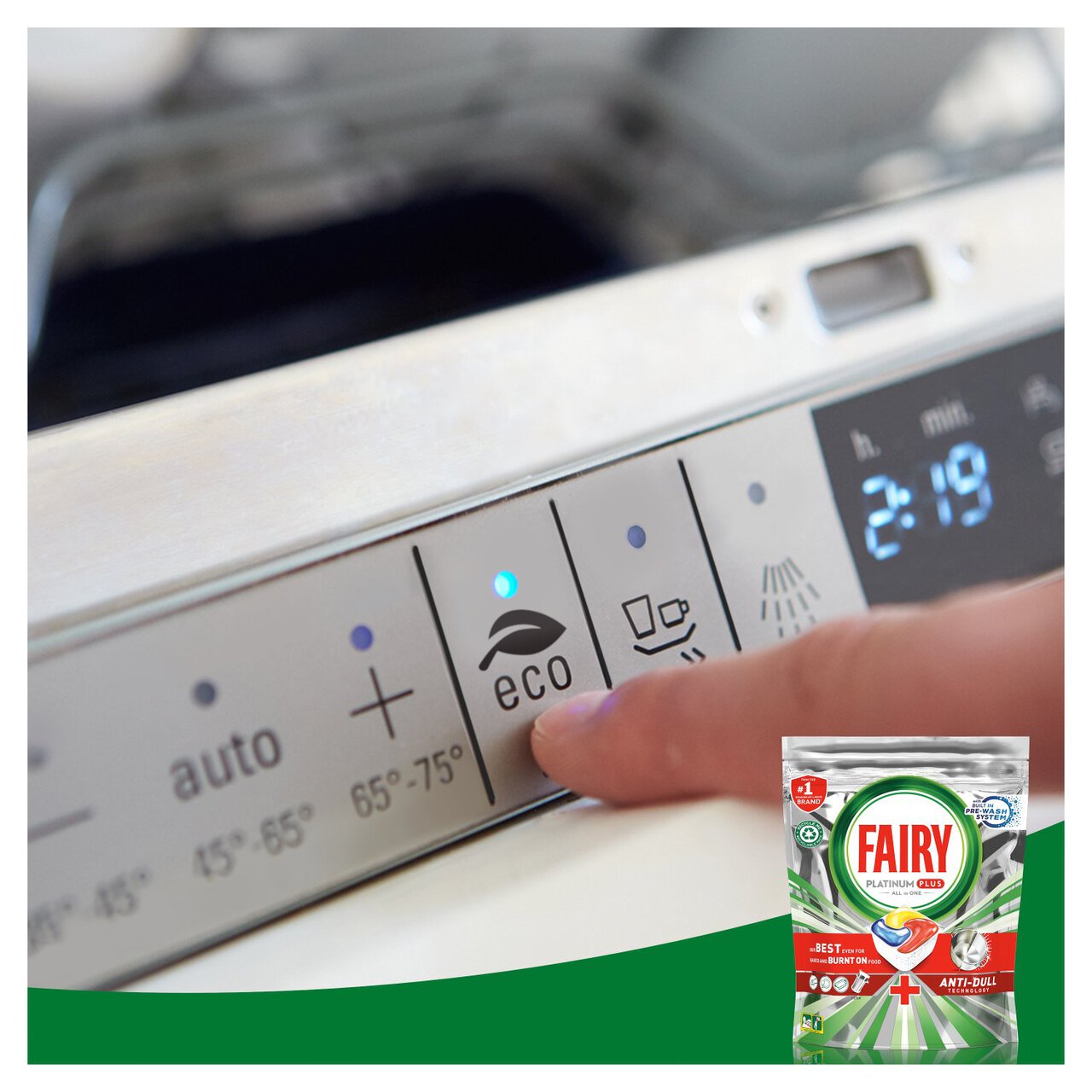 Fairy Platinum Plus Anti Dull Lemon Dishwasher Tablets 93 per pack