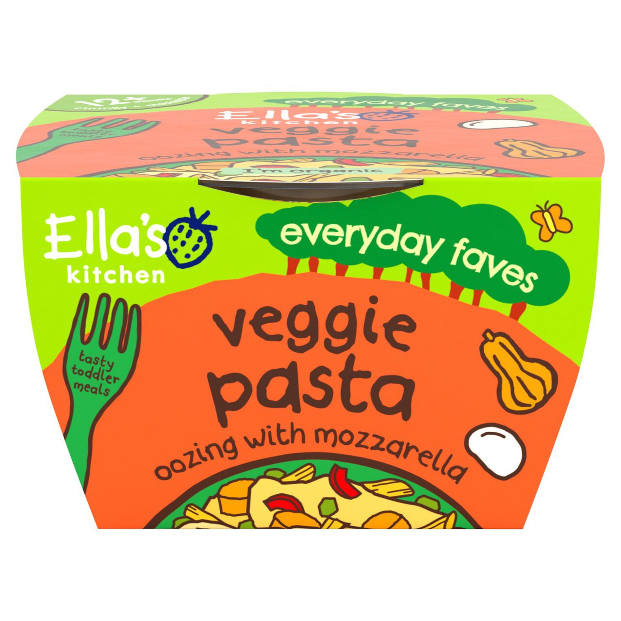 Ella's Kitchen Cheesy Veg Pasta Toddler Tray Meal 12+ Months 200g