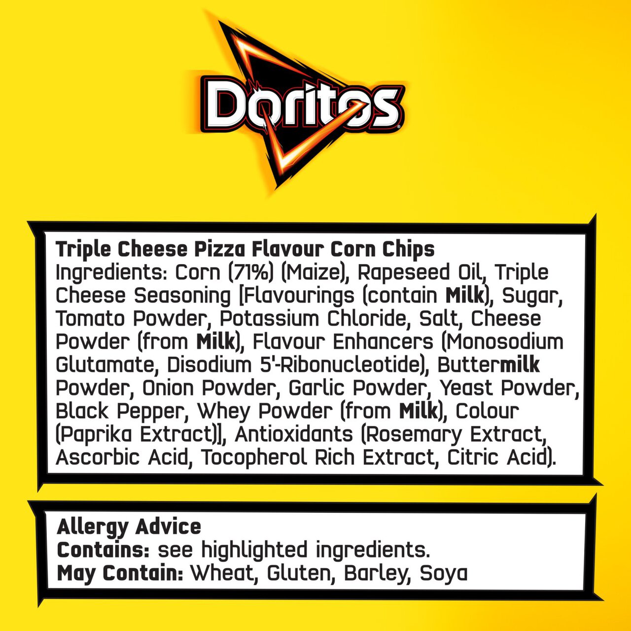 Doritos Triple Cheese Pizza Tortilla Chips Sharing Bag Crisps 180g
