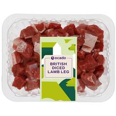 Ocado British Diced Lamb Leg 450g