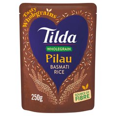 Tilda Microwave Wholegrain Pilau Basmati Rice 250g