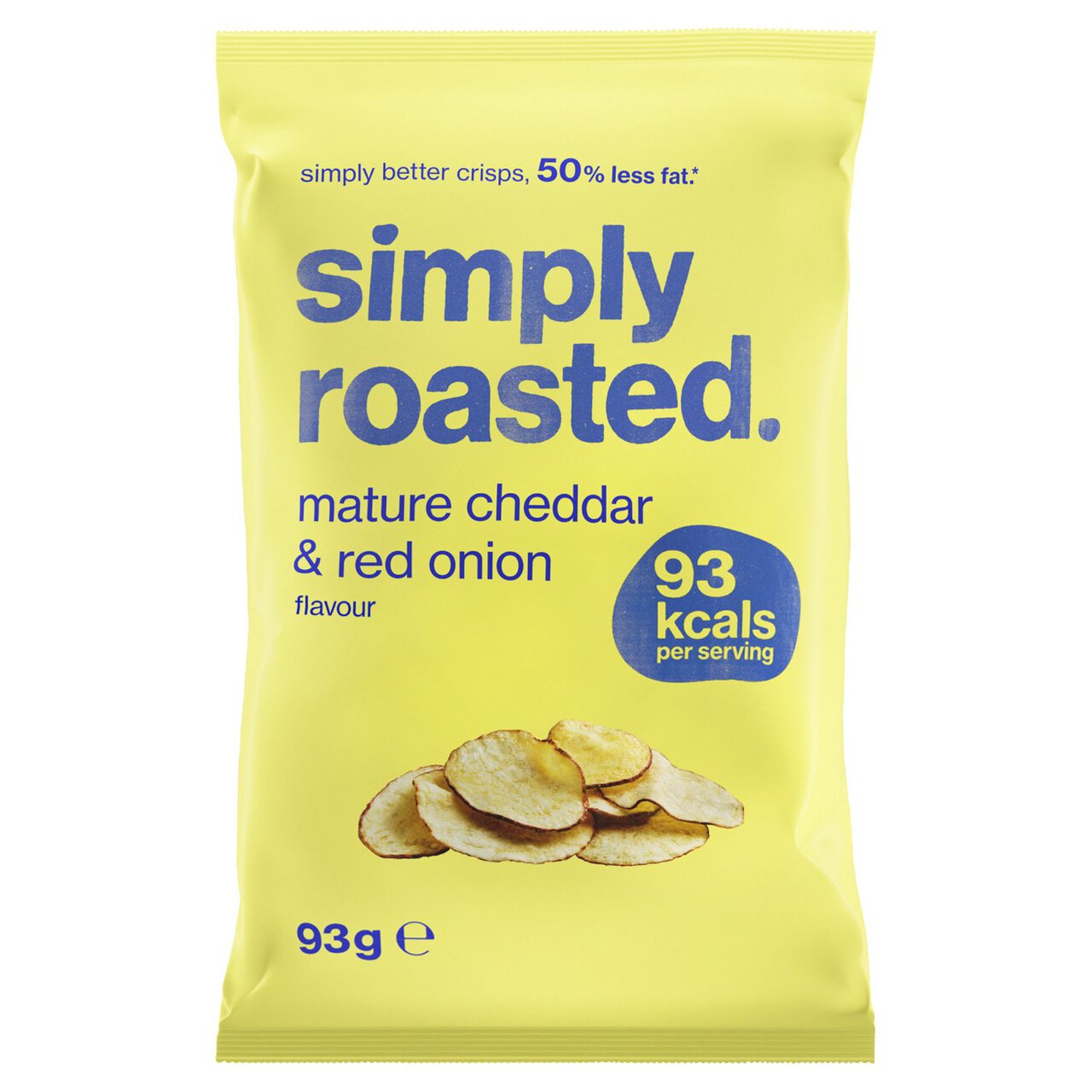 Simply Roasted Mature Cheddar & Red Onion Crisps 93g