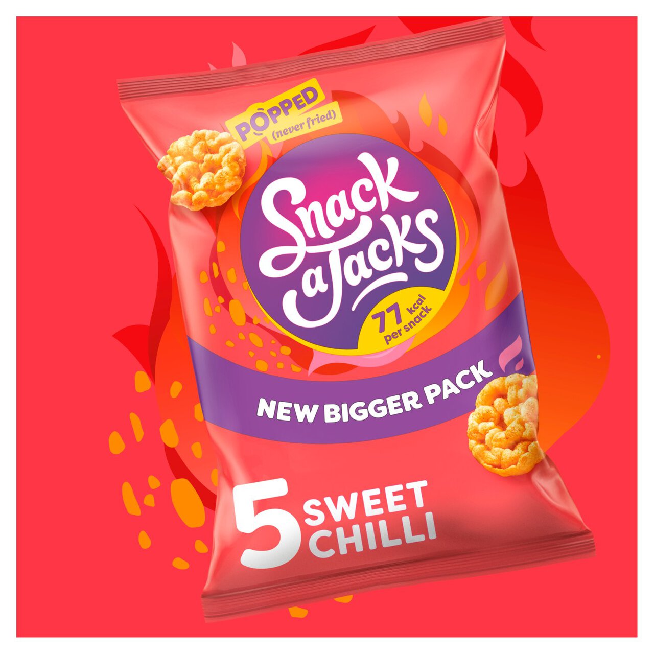 Snack a Jacks Sweet Chilli Multipack Rice Cakes 5 per pack