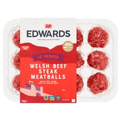 Edwards Welsh Beef Steak Meatballs 330g
