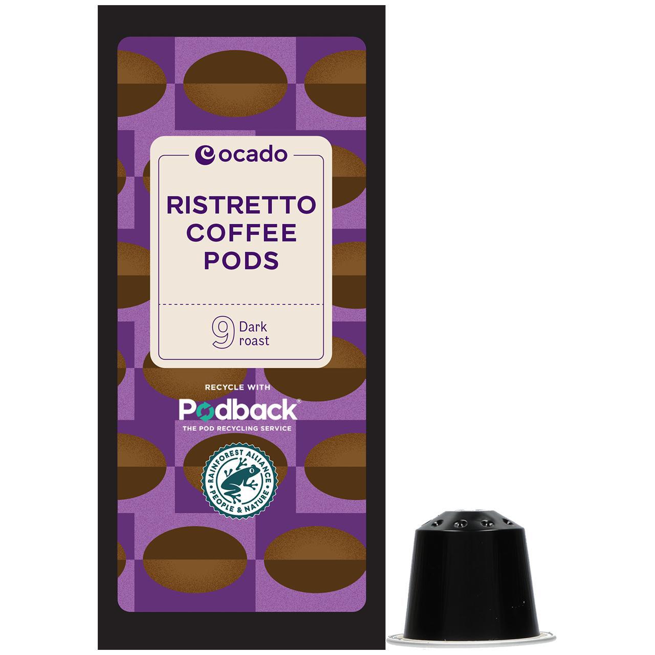 Ocado Ristretto Coffee Pods 10 per pack