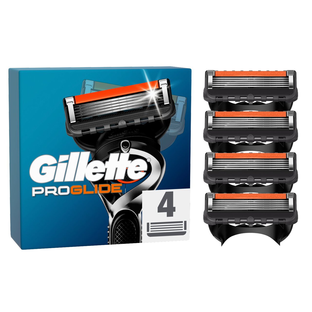 Gillette ProGlide Razor Blades 4 per pack