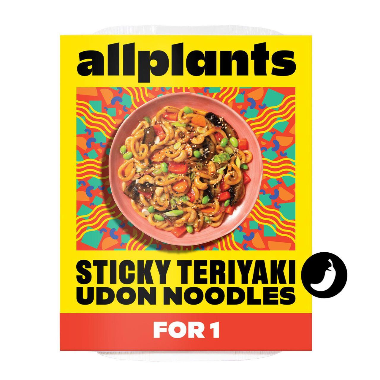 allplants Sticky Teriyaki Udon Noodles for 1 365g