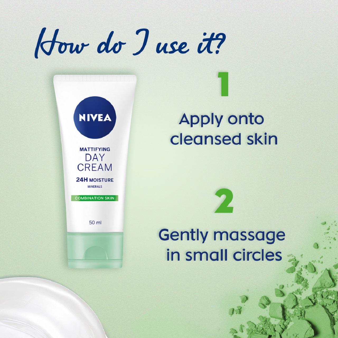 NIVEA Day Cream Face Moisturiser for Combination Skin 50ml