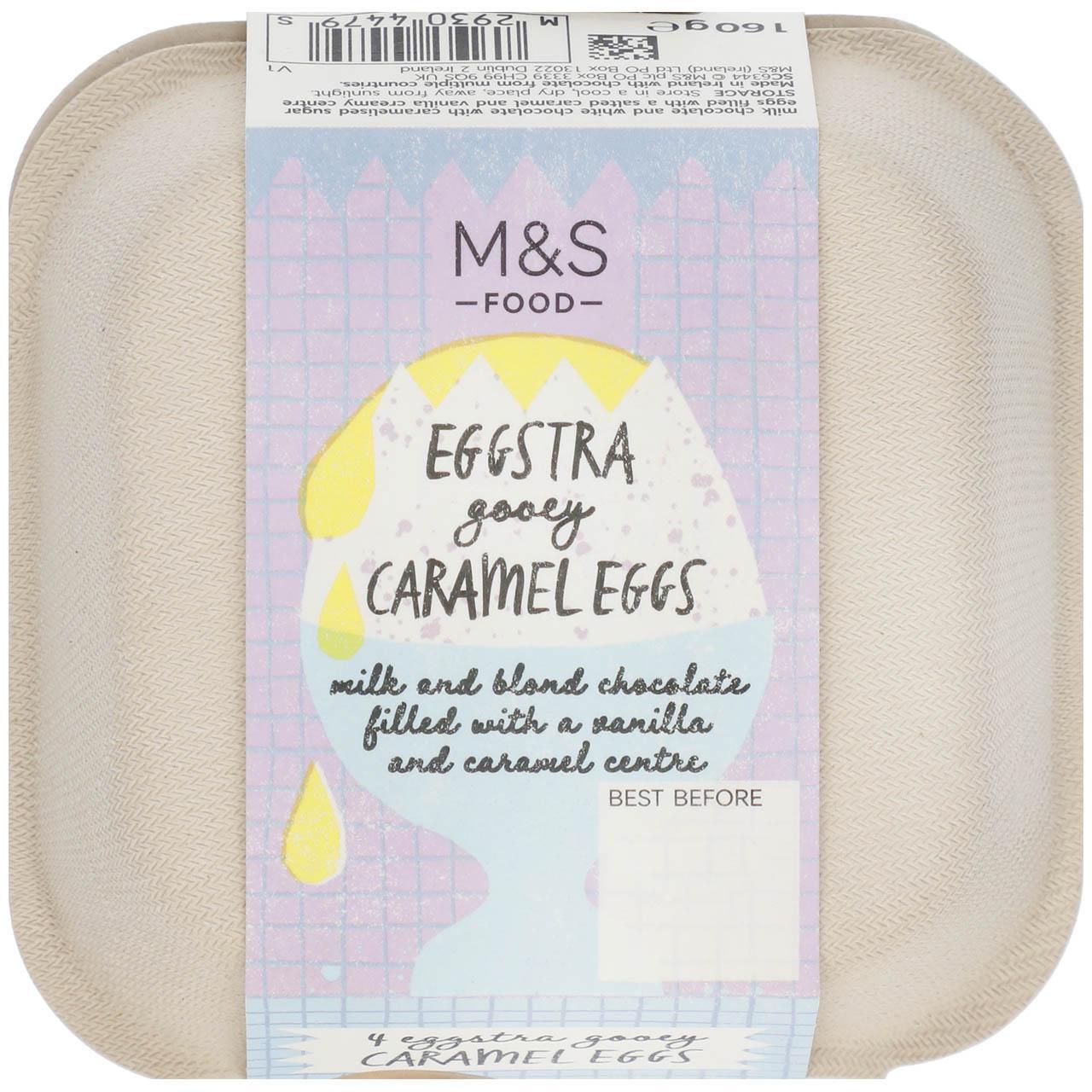 M&S Eggstra Gooey Caramel Eggs 160g