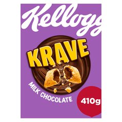 Kellogg's Krave Milk Chocolate Breakfast Cereal 410g