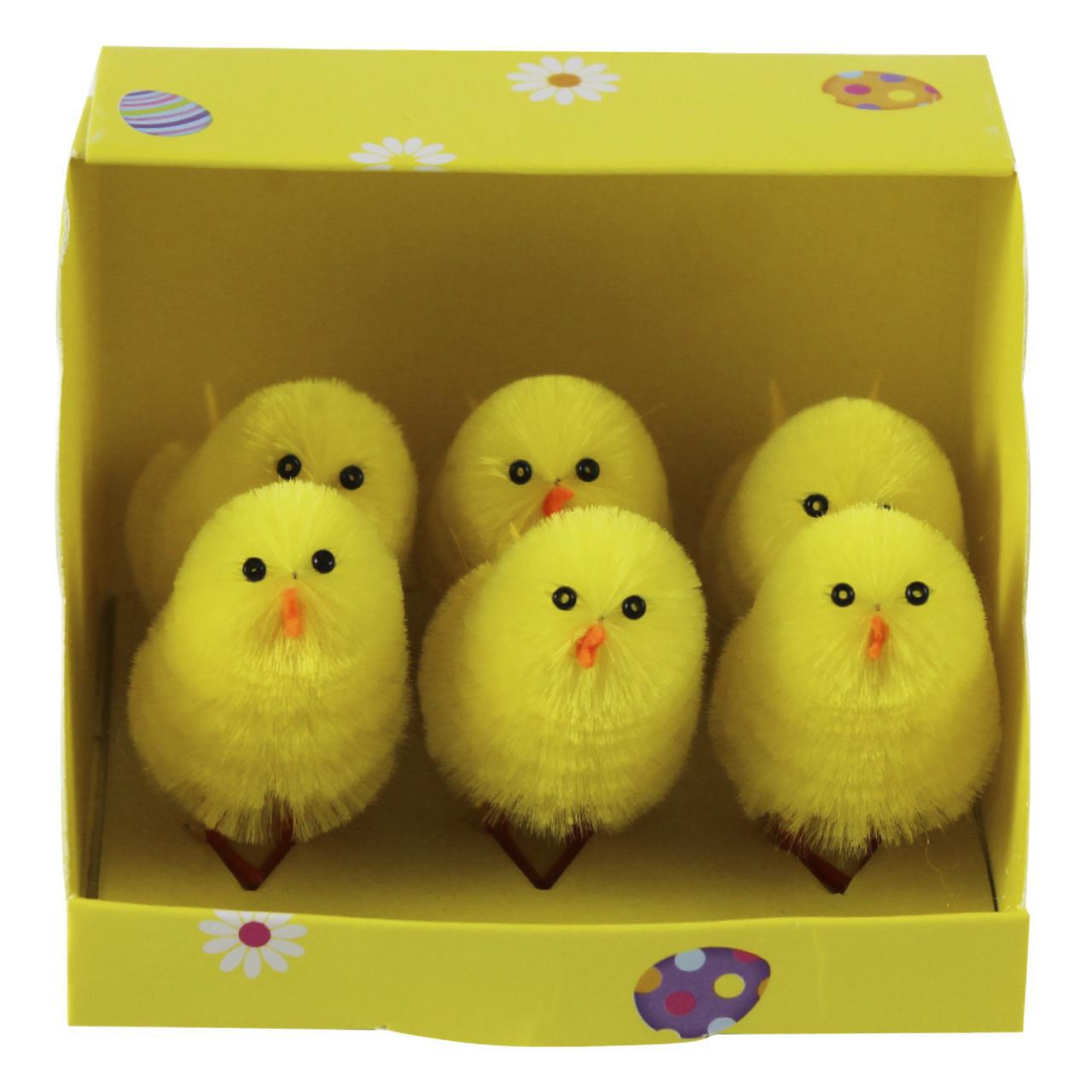 Easter Yellow Chicks 6pk 6 per pack