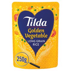 Tilda Microwave Golden Vegetable Long Grain Rice 250g