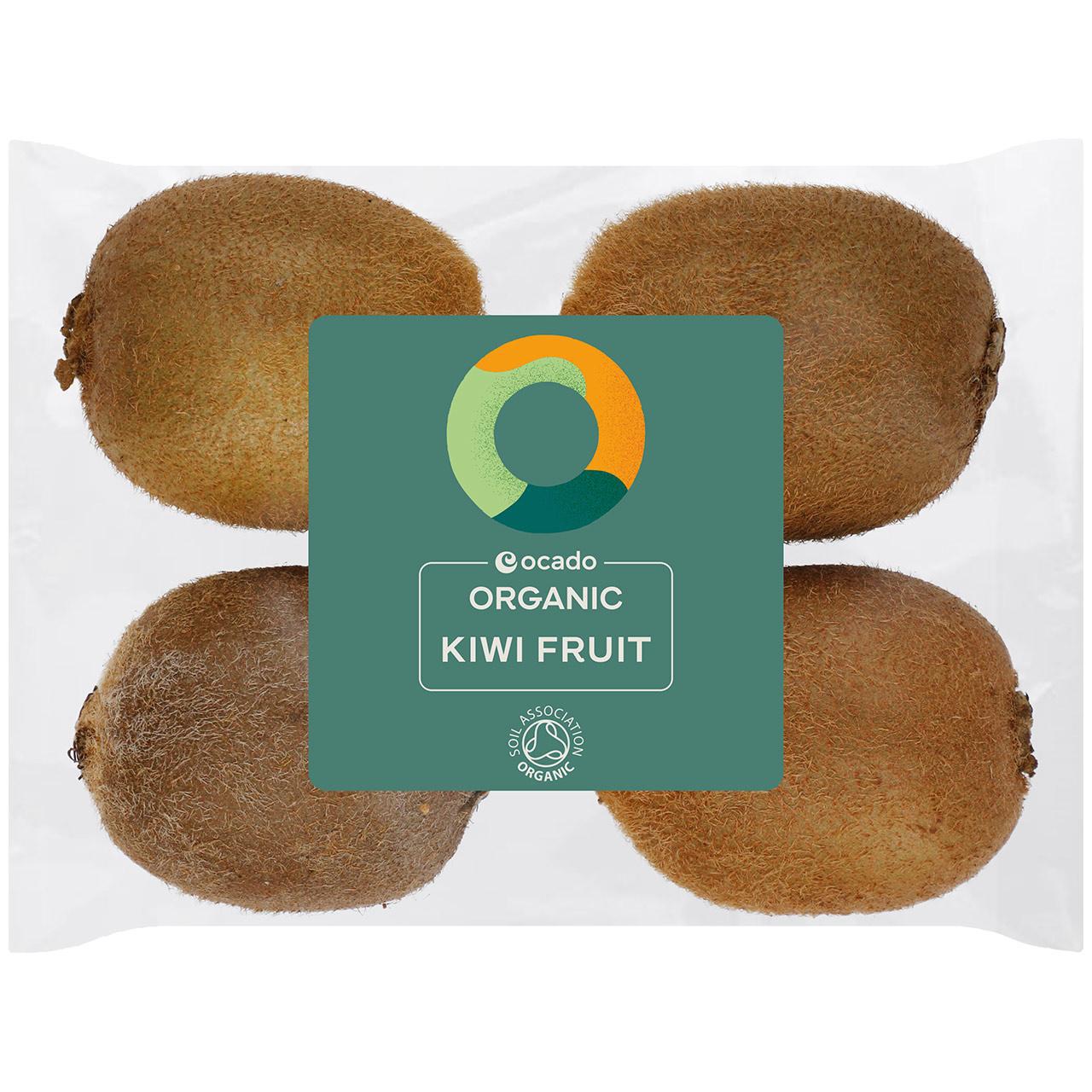 Ocado Organic Ripe & Ready Kiwi Fruit 4 per pack