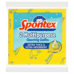 Spontex Multi-Purpose Cloth + Microfibre 2 per pack