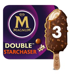 Magnum Star Chaser Chocolate Caramel & Popcorn Ice Cream Lollies 3 x 85ml