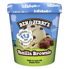 Ben & Jerry's Lighten Up Vanilla Brownie Ice Cream Tub 465ml