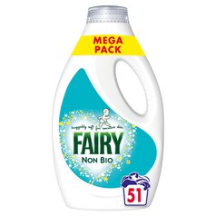 Fairy Non Bio Washing Liquid for Sensitive Skin 51 Washes 1.79l