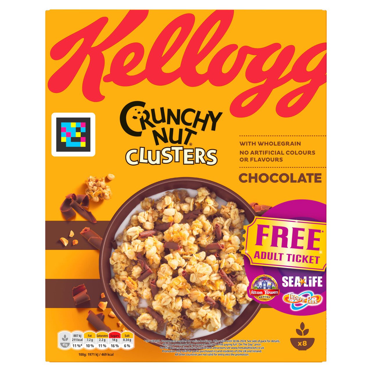 Kellogg's Crunchy Nut Clusters Chocolate Breakfast Cereal 400g | Zoom